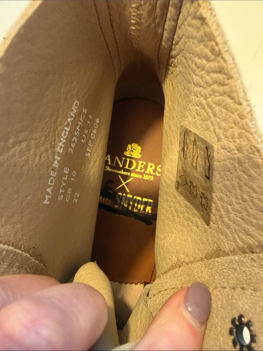 Todd Snyder X Alden Suede Boots Sz 11.  New with scuffs. Bag3